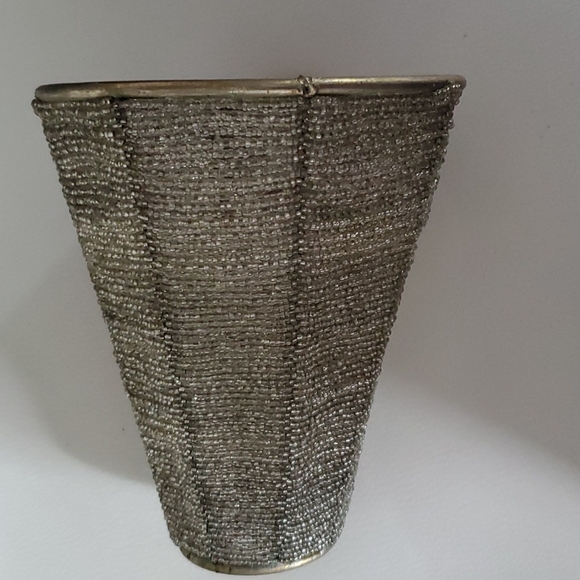 Brass beaded lamp shade - Picture 4 of 6